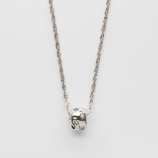 star set spinning necklace silver