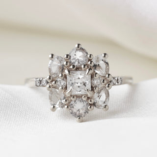 Valerie Moissanite & Sapphire Ring