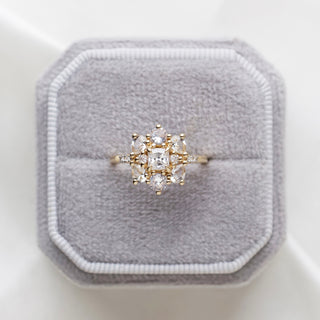 Valerie Moissanite & Sapphire Ring