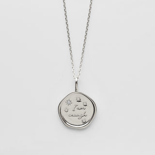 I am enough coin necklace