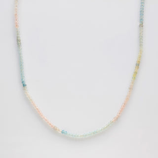 Aquamarine beaded necklace