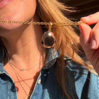 Gold Vermeil Smokey quartz pendant