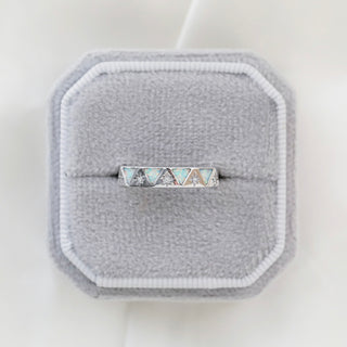 Opal and Diamond Ring - Size UK J