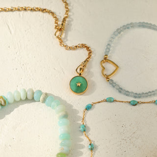 chrysoprase pendant gold