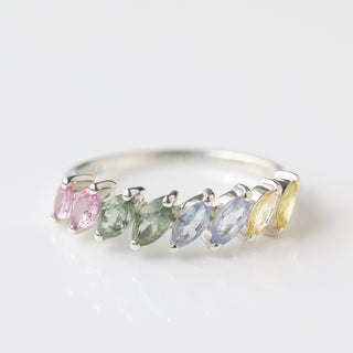 Della Rainbow Sapphire Ring