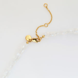 Rainbow Moonstone Beaded Necklace