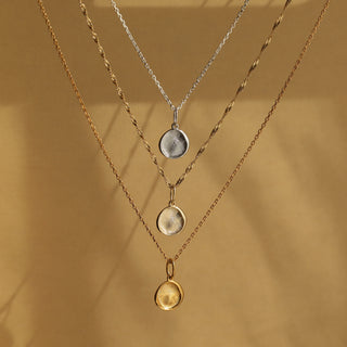 Carrie Elizabeth personalised fingerprint necklaces