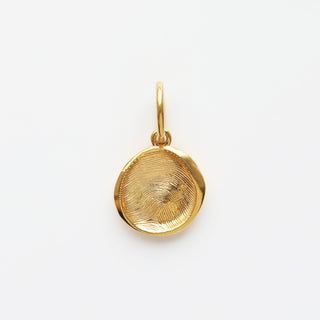Personalised fingerprint gold pendant