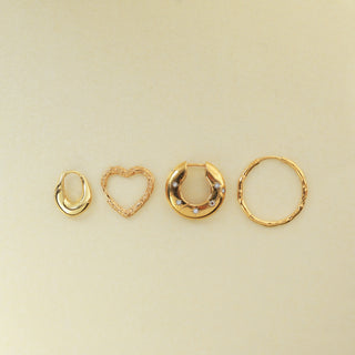 Celestial Chunky Star Set Hoop