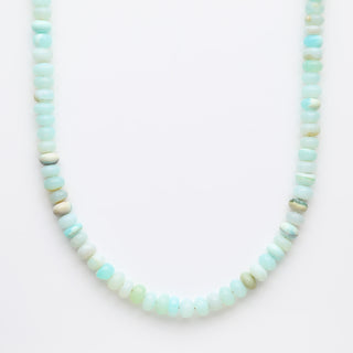 blue opal beaded necklace