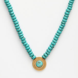 Firoza jade beaded necklace