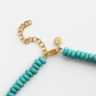 Turquoise Statement Coin Necklace