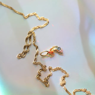 Charity solid gold rainbow pride charm LBGT Foundation