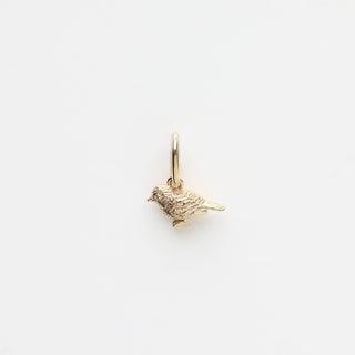 Carrie Elizabeth 9k Robin Charm solid gold