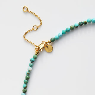 Turquoise name necklace