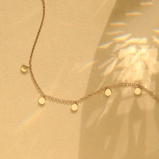 Mini hanging coin necklace