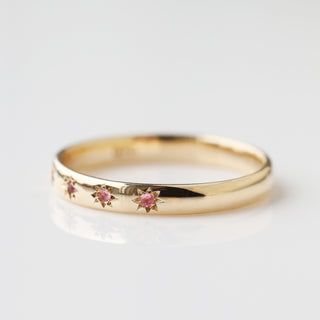 Icon Star Set Birthstone Band