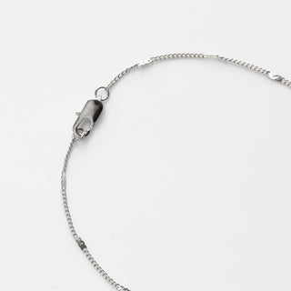 Silver necklace with Smokey Quartz scent bottle