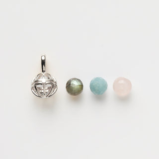 Silver Sunray chain with pendant