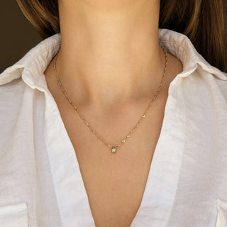 Carrie Elizabeth solid gold stacker charm