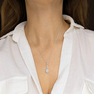 Birthstone Pendants and Silver Chain Christmas Cracker Gift