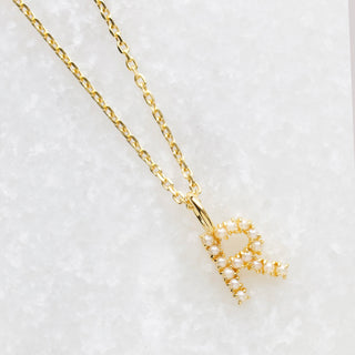 Pearl Initial Necklace