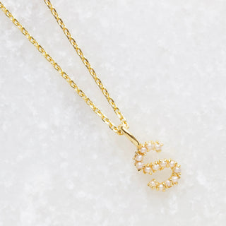Pearl Initial Necklace