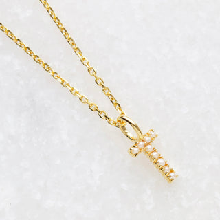Pearl Initial Necklace