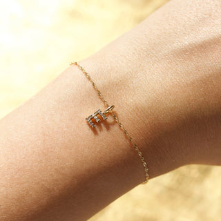 Treasured Diamond Initial Charm
