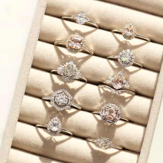 Flora Moissanite & Diamond Cluster Ring