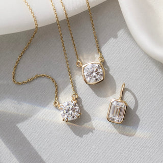 Carrie elizabeth morganite pendant in solid 9k yellow gold