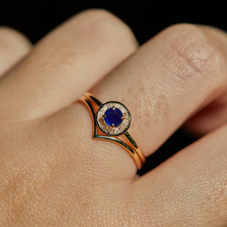 Wishbone Stacking Ring In 9k Solid Yellow Gold - Ring - Carrie Elizabeth