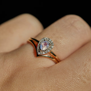 Wishbone Stacking Ring In 9k Solid Yellow Gold - Ring - Carrie Elizabeth