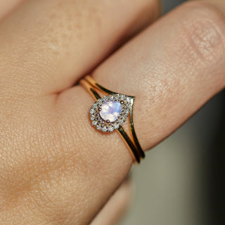 Wishbone Stacking Ring In 9k Solid Yellow Gold - Ring - Carrie Elizabeth