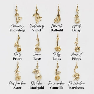 Treasured Birth Flower Charm