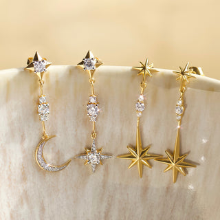 Beautiful gold vermeil earrings crafted by Carrie Elizabeth Jewellery