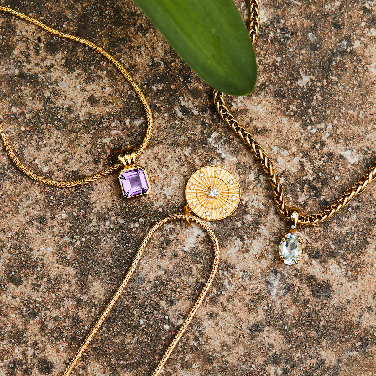 Garden Party Vintage Purple Amethyst Pendant