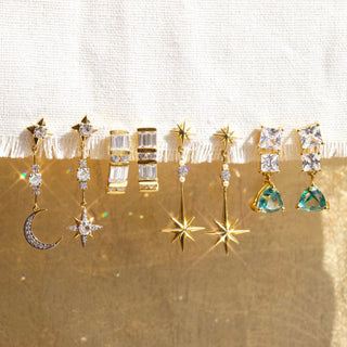 Beautiful gold vermeil earrings crafted by Carrie Elizabeth Jewellery