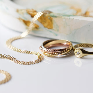 Carrie Elizabeth Bismark Chain 9k Solid Gold Necklace