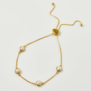 Dainty Semi Precious Stone Bracelet In Gold Vermeil - Bracelet - Carrie Elizabeth