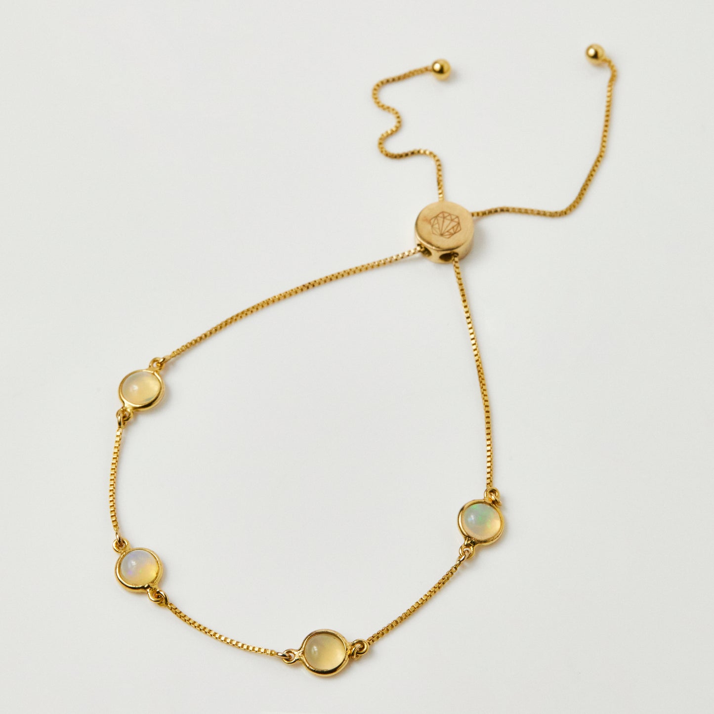 Dainty Semi Precious Stone Bracelet In Gold Vermeil - Bracelet - Carrie Elizabeth