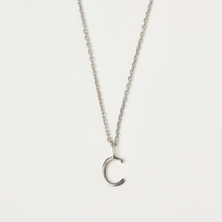Delicate Initial Pendant in Sterling Silver - necklace - Carrie Elizabeth