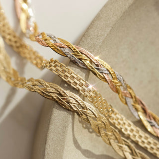 Carrie Elizabeth Bismark Chain 9k Solid Gold Necklace