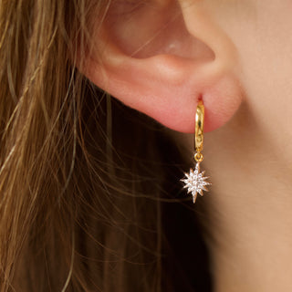 Beautiful gold vermeil earrings crafted by Carrie Elizabeth Jewellery