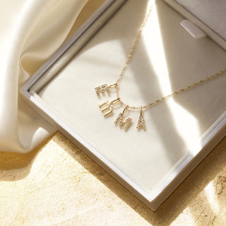 Treasured Diamond Initial Charm