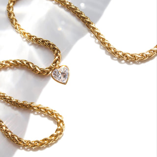 Gorgeous gold vermeil necklaces crafted by Carrie Elizabeth Jewellery