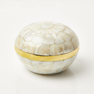 Large Mother Of Pearl Trinket Pot - Lifestyle - Carrie Elizabeth