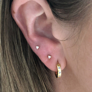 9K Solid Gold Diamond Stud Earring 90.00 9K Solid Gold, Diamond, earrings, New In, over-80, Solid Gold, Studs