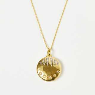 Shooting Star Diamond Locket In Gold Vermeil - Necklace - Carrie Elizabeth