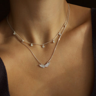 Sterling Silver Mini Hanging Coin Pendant Necklace Malya